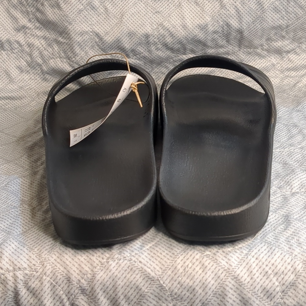 Adidas Black Slide Sandals - Picture 5 of 16